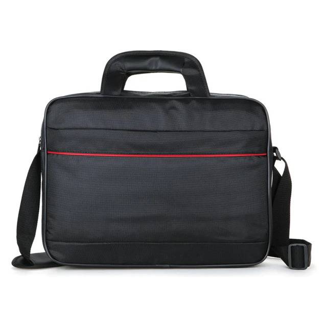 Black with Red Line Laptop Bag