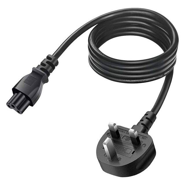 Laptop Power Cable 3-Pin (Type G Plug)