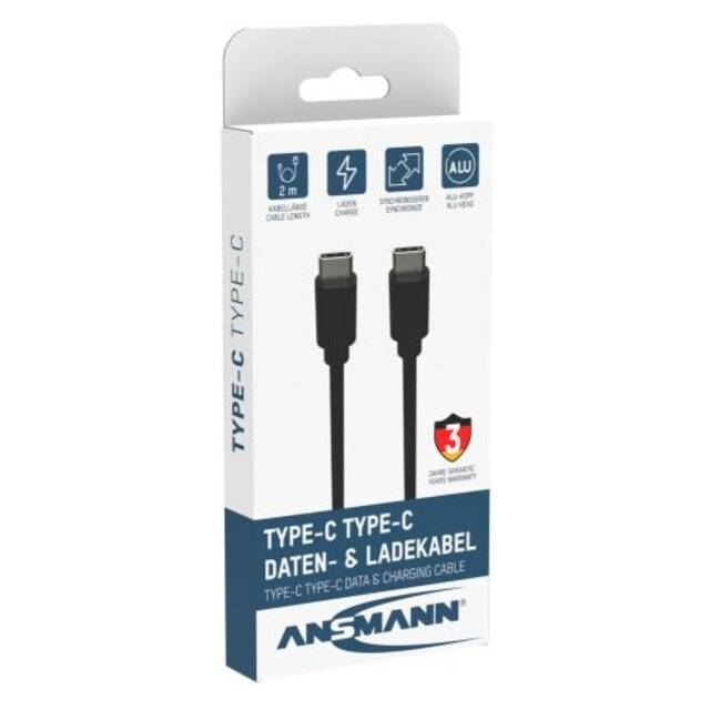 Ansmann Type-C Data & Charge Cable [1.2m] / 1700-0182