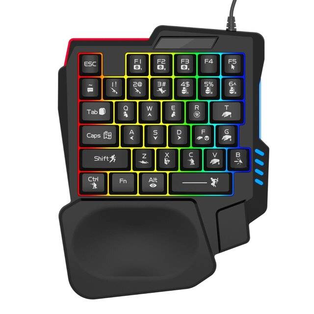 Jedel K601 Single Handed RGB Keyboard
