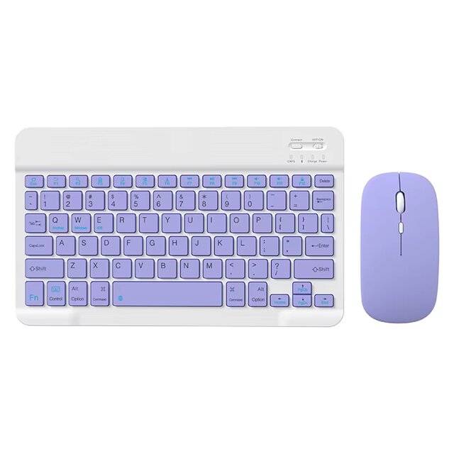 Mouse & Keyboard Wireless BT Kit [EN/AR] (Purple)
