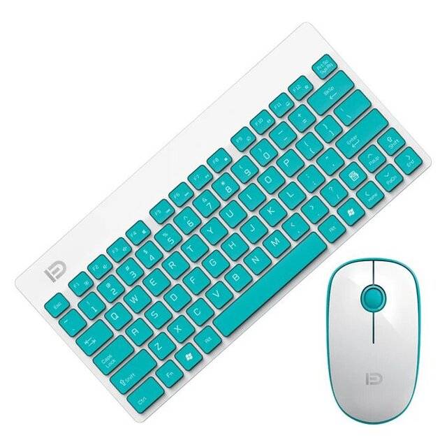 Fude G1500 Wireless Keyboard & Mouse (White)