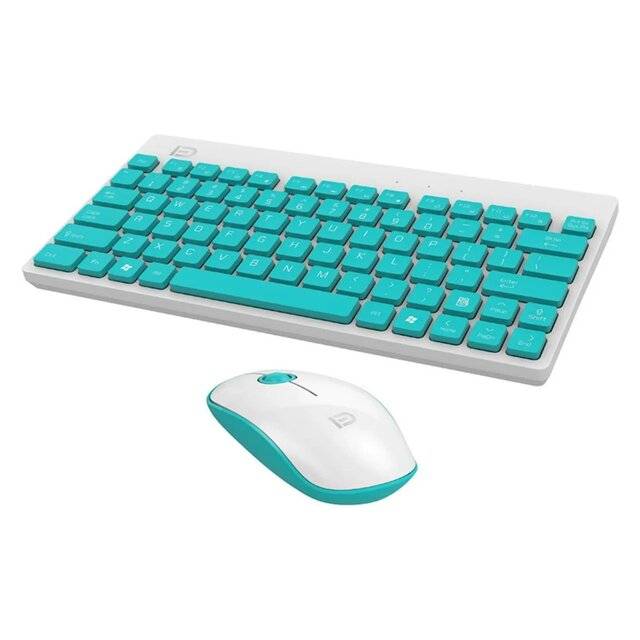 Fude G1500 Wireless Keyboard & Mouse (White)