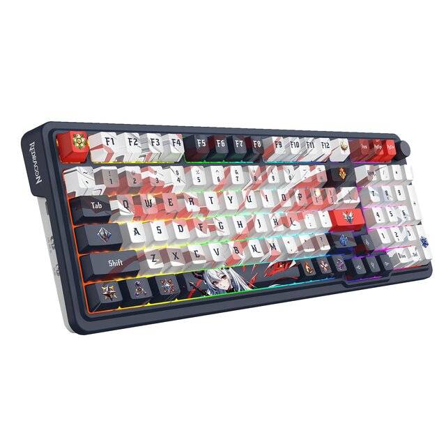 Redragon Aila Pro RGB Wirelkess (2.4G/BT/USB-C) Keyboard [K686AK]