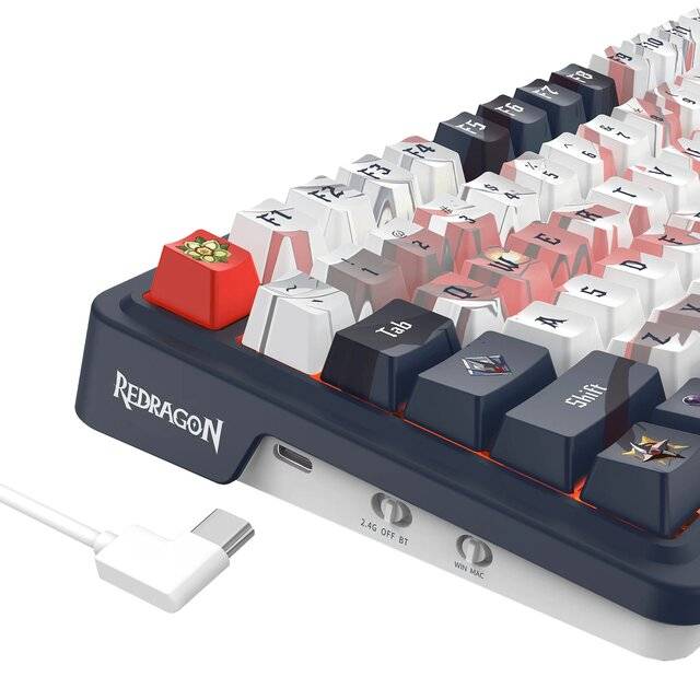 Redragon Aila Pro RGB Wirelkess (2.4G/BT/USB-C) Keyboard [K686AK]