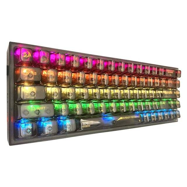 Redragon Castor Pro RGB Wireless (2.4G/BT/USB-C) Keyboard [K631CTB]