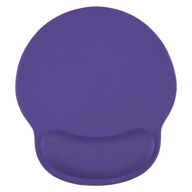Mouse Pad With Gel Wrist Support (Purple)