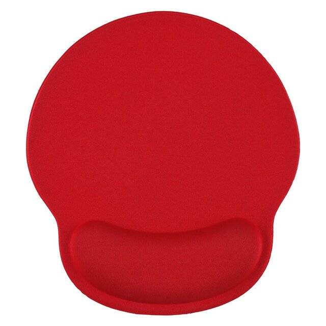 Mouse Pad With Gel Wrist Support (Red)