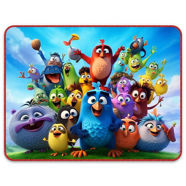 Mouse Pad (320mm x 245mm) : Angry Birds 01
