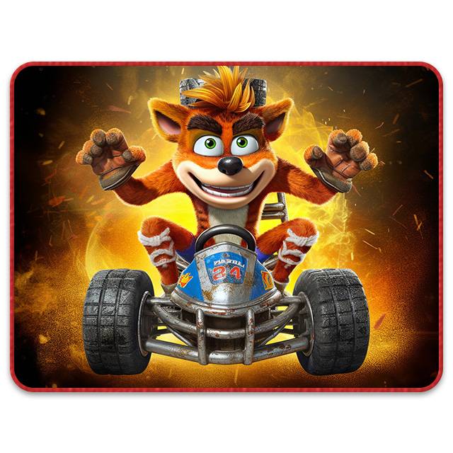Mouse Pad (320mm x 245mm) : Crash 01