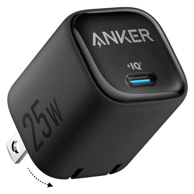 Anker 25W Compact Fast Charger (Black)