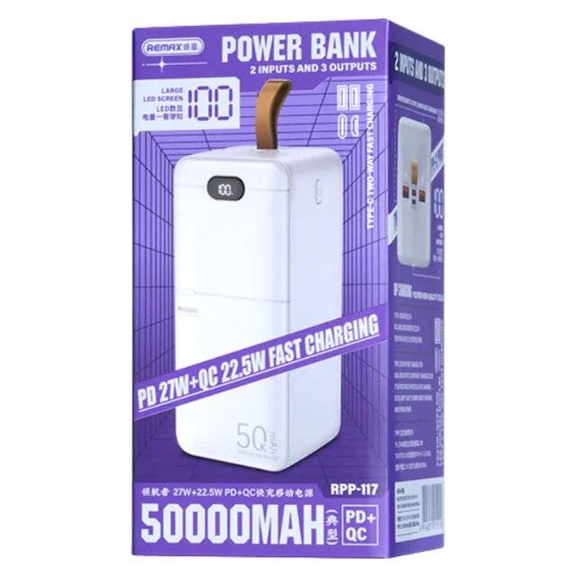 Remax 50,000mAh RPP-117 Power Bank (White)