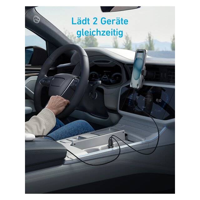 Anker 30W USB-C Dual-Port Car Charger
