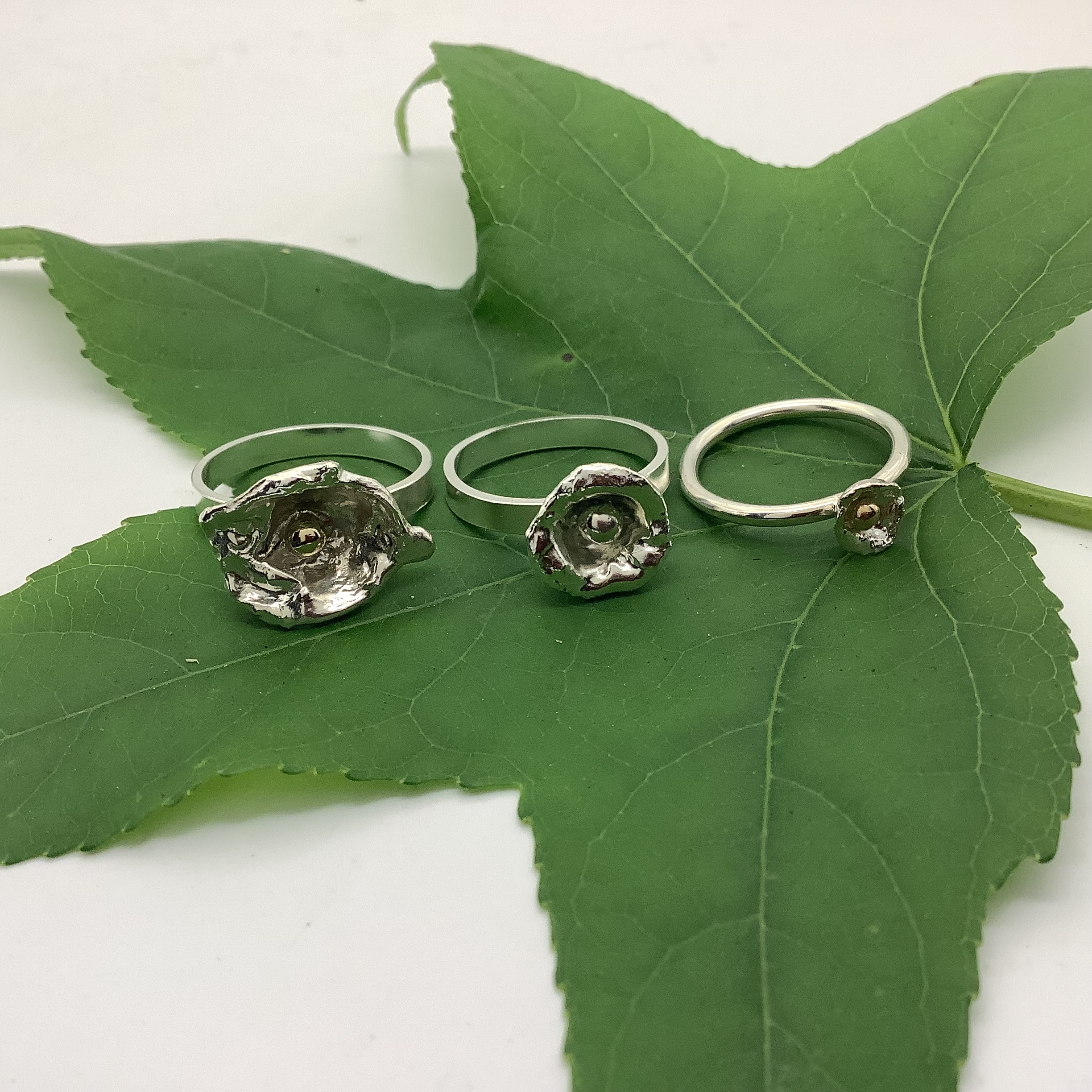 Sterling Silver Water Drop ring