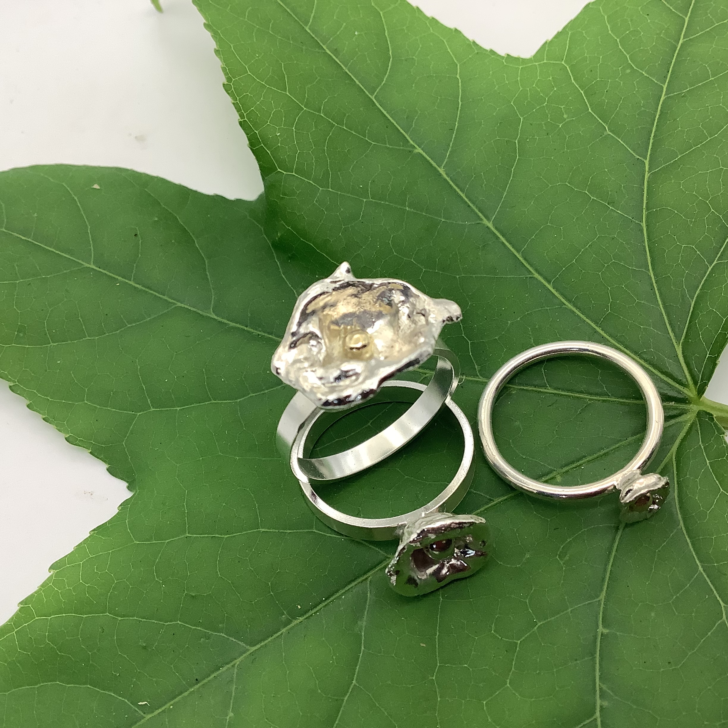 Sterling Silver Water Drop ring