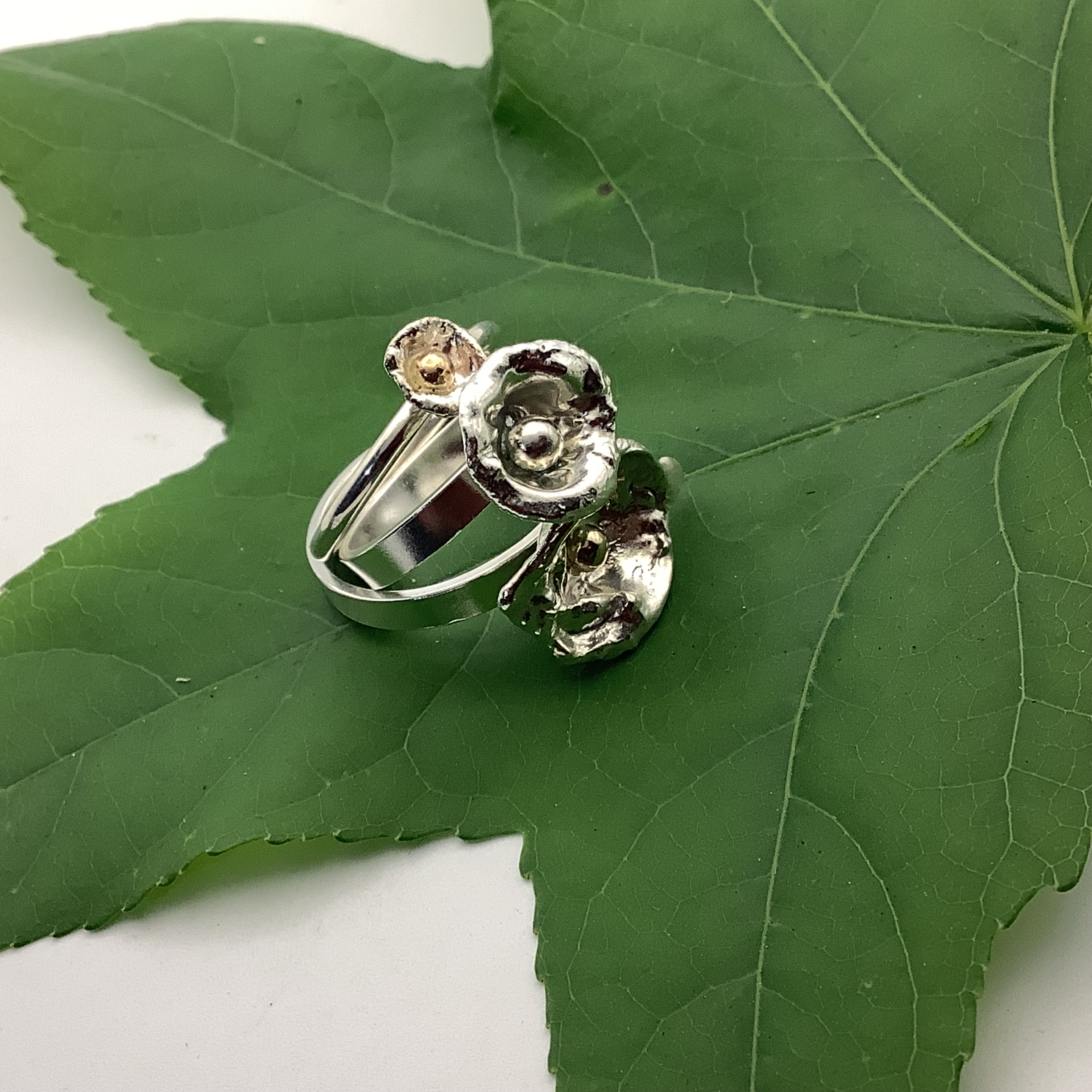 Sterling Silver Water Drop ring