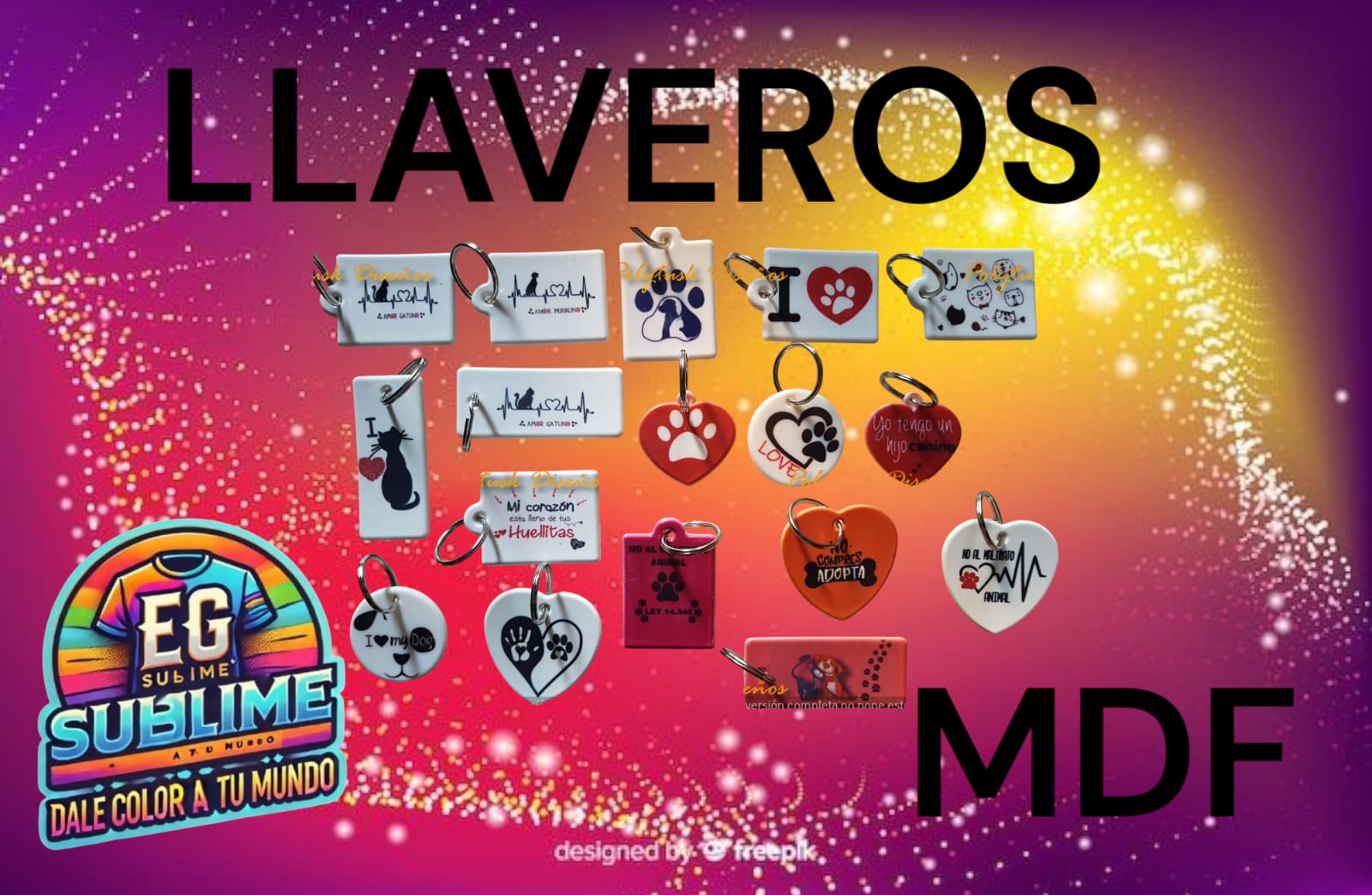Llaveros MDF