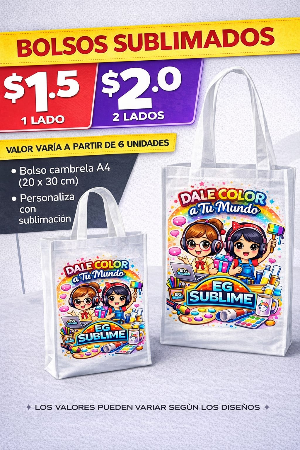 Bolso Sublimado Personalizado
