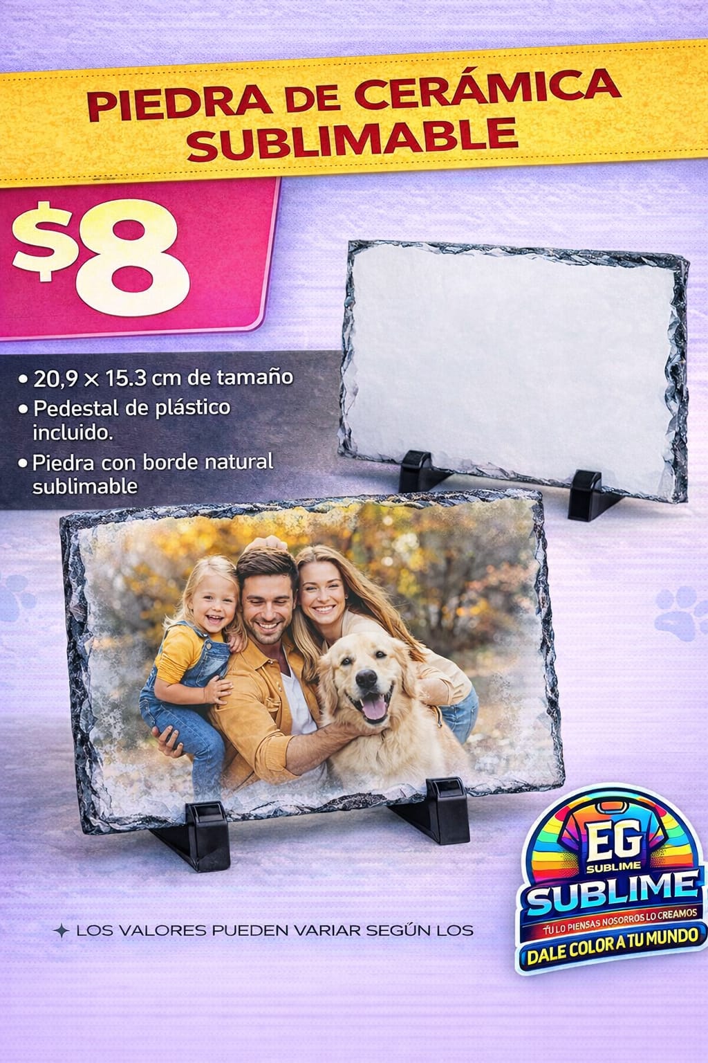 Piedra de cerámica sublimable