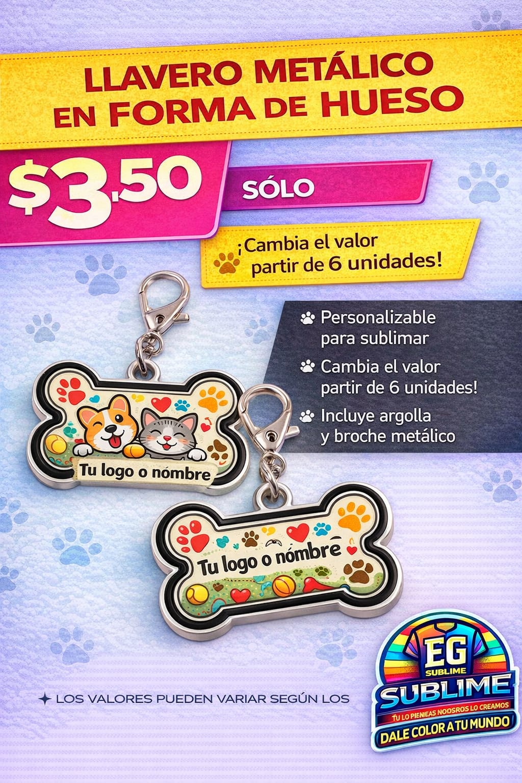 Llavero Metálico en Forma de Hueso