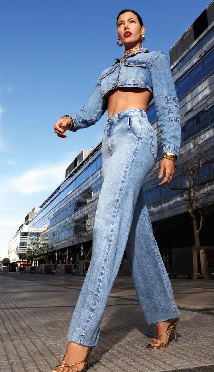 Conjunto Jeans Feminino