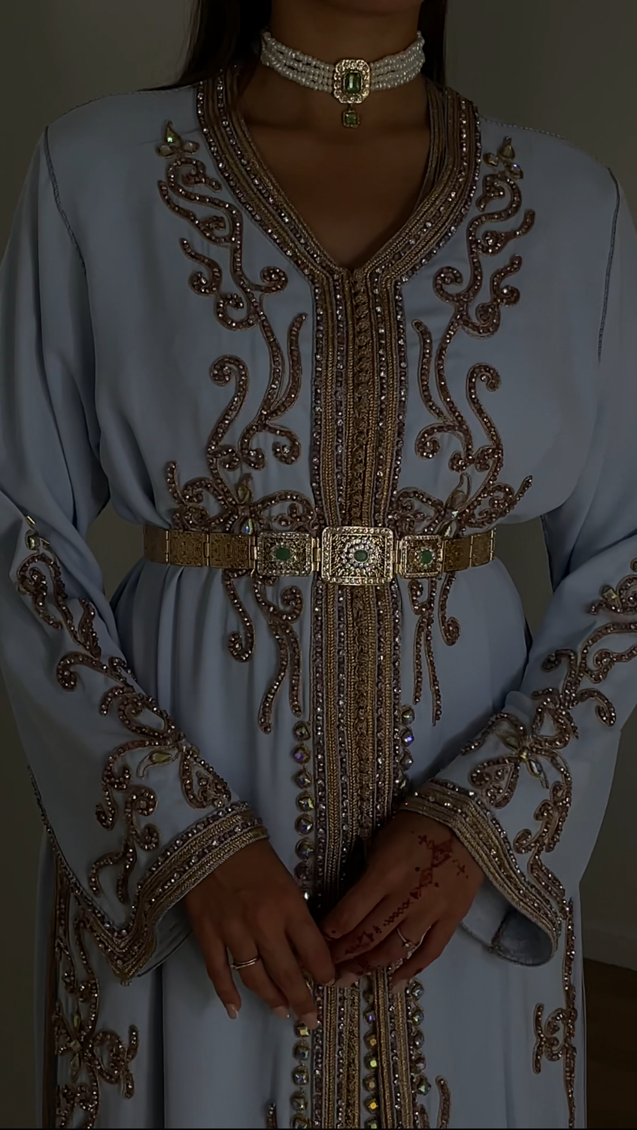 Caftan Bleu bébé 