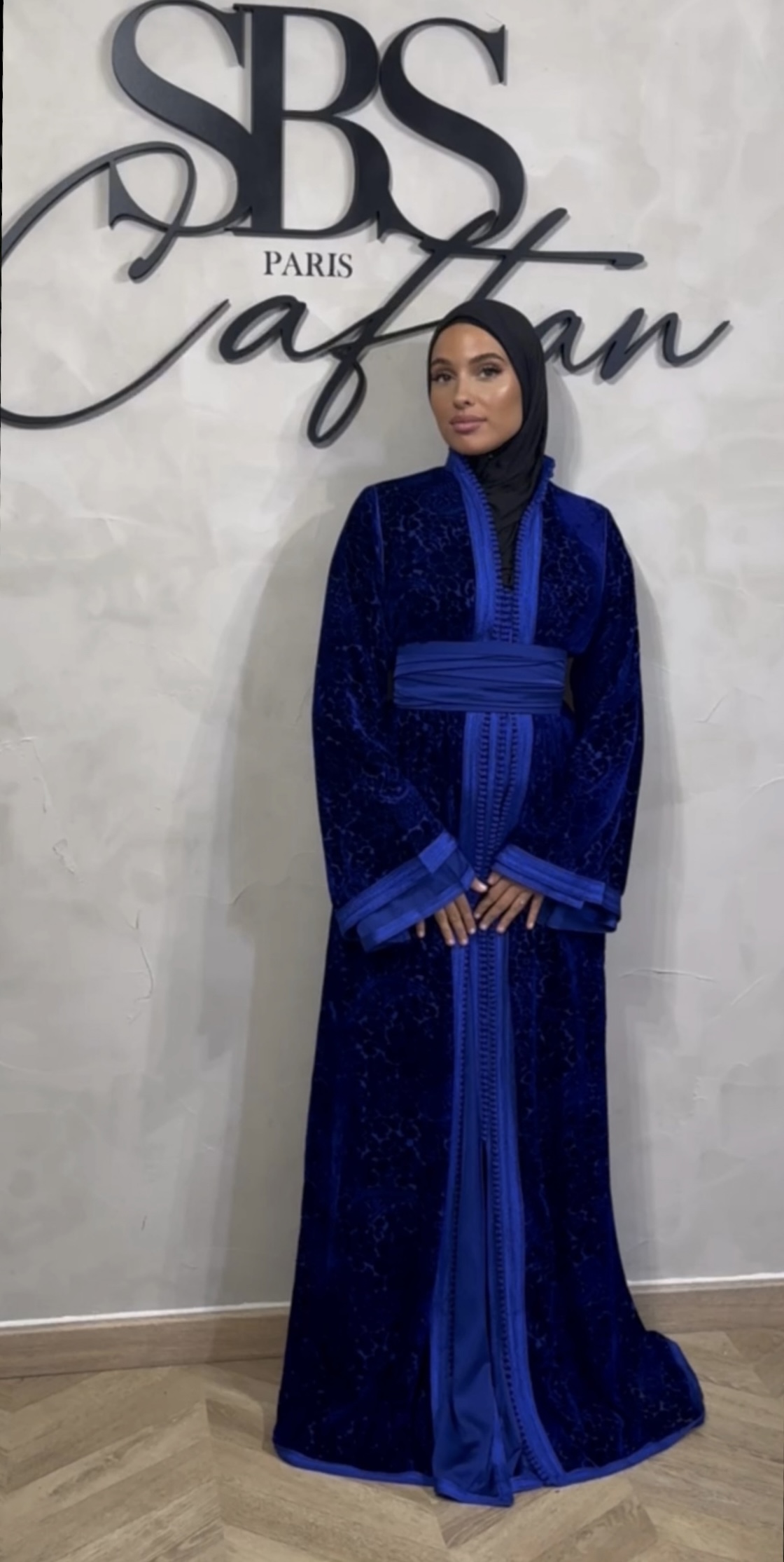 Caftan bleu roi