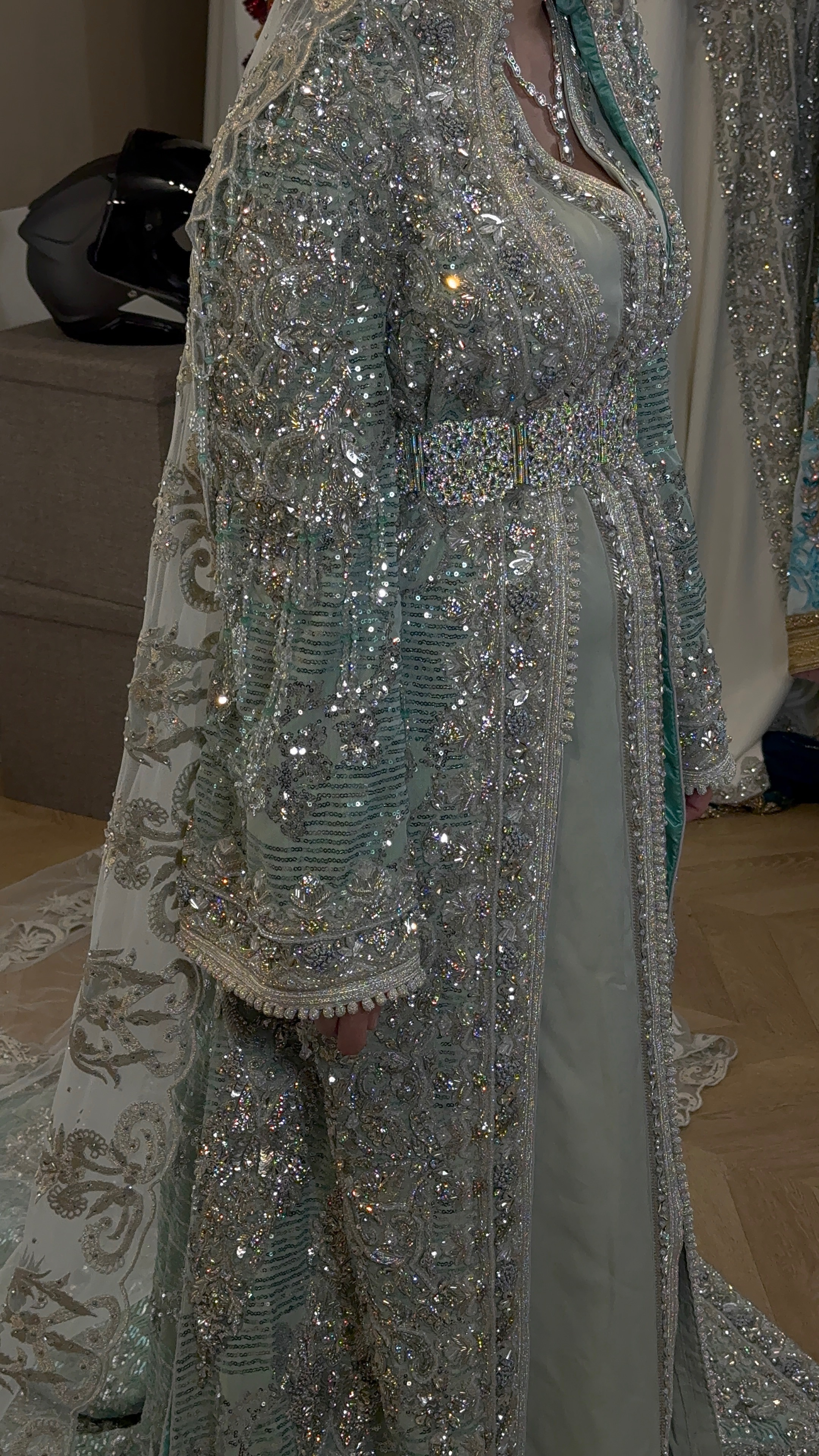 Takshita argenté bleu