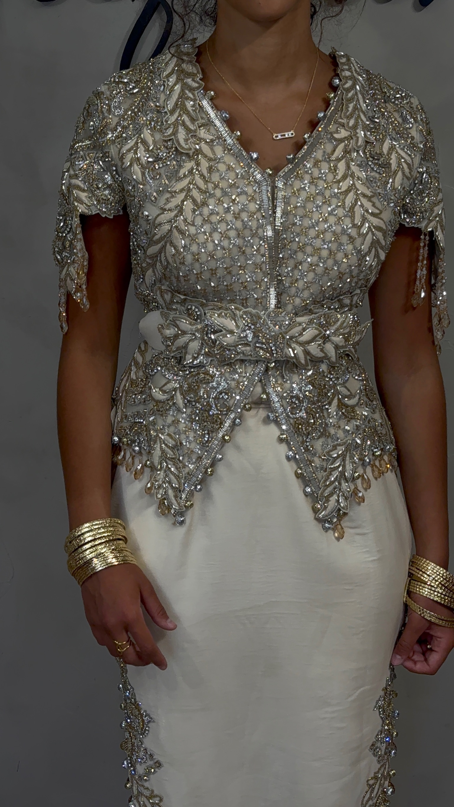 Karakou blanc argent 