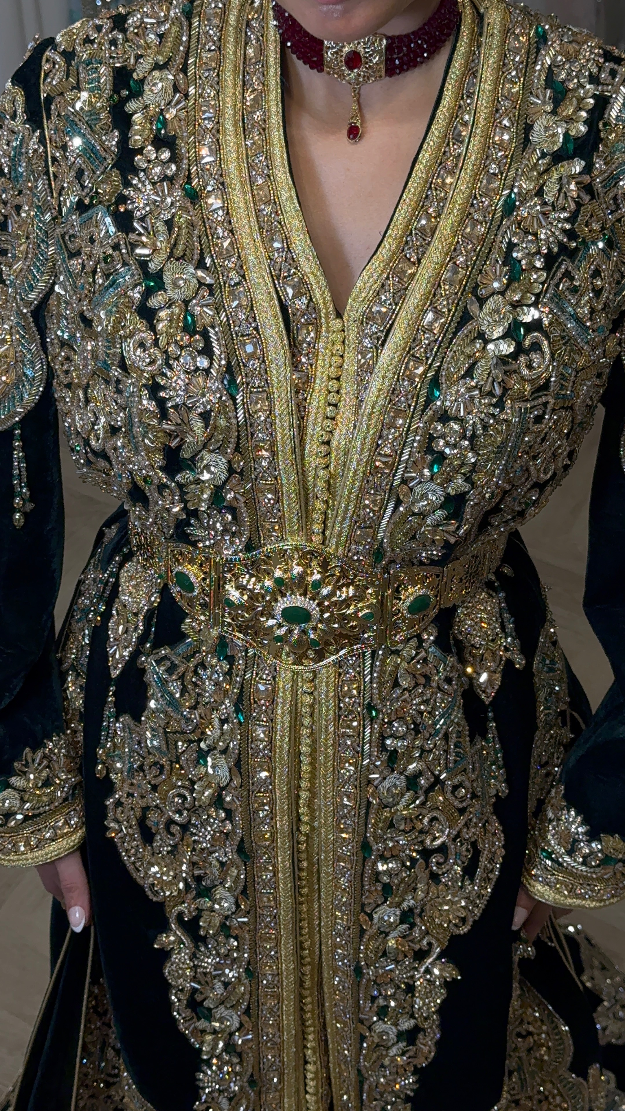 Takshita verte velour