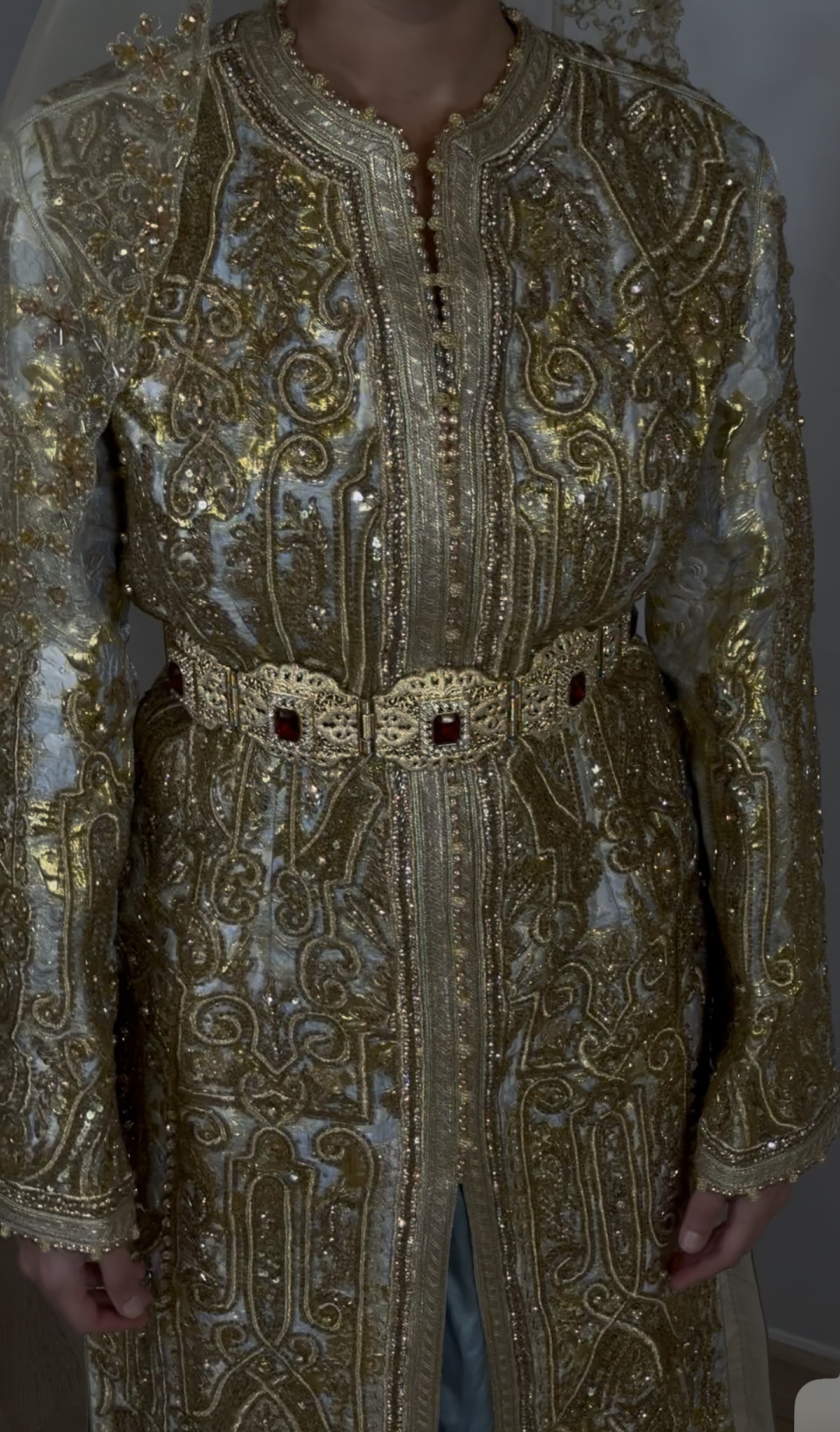 Caftan brocard doré