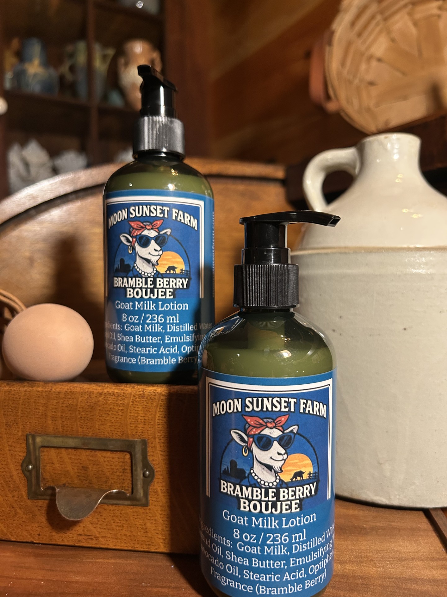 Bramble Berry Boujee Goat Milk Lotion (Blue Bottle)