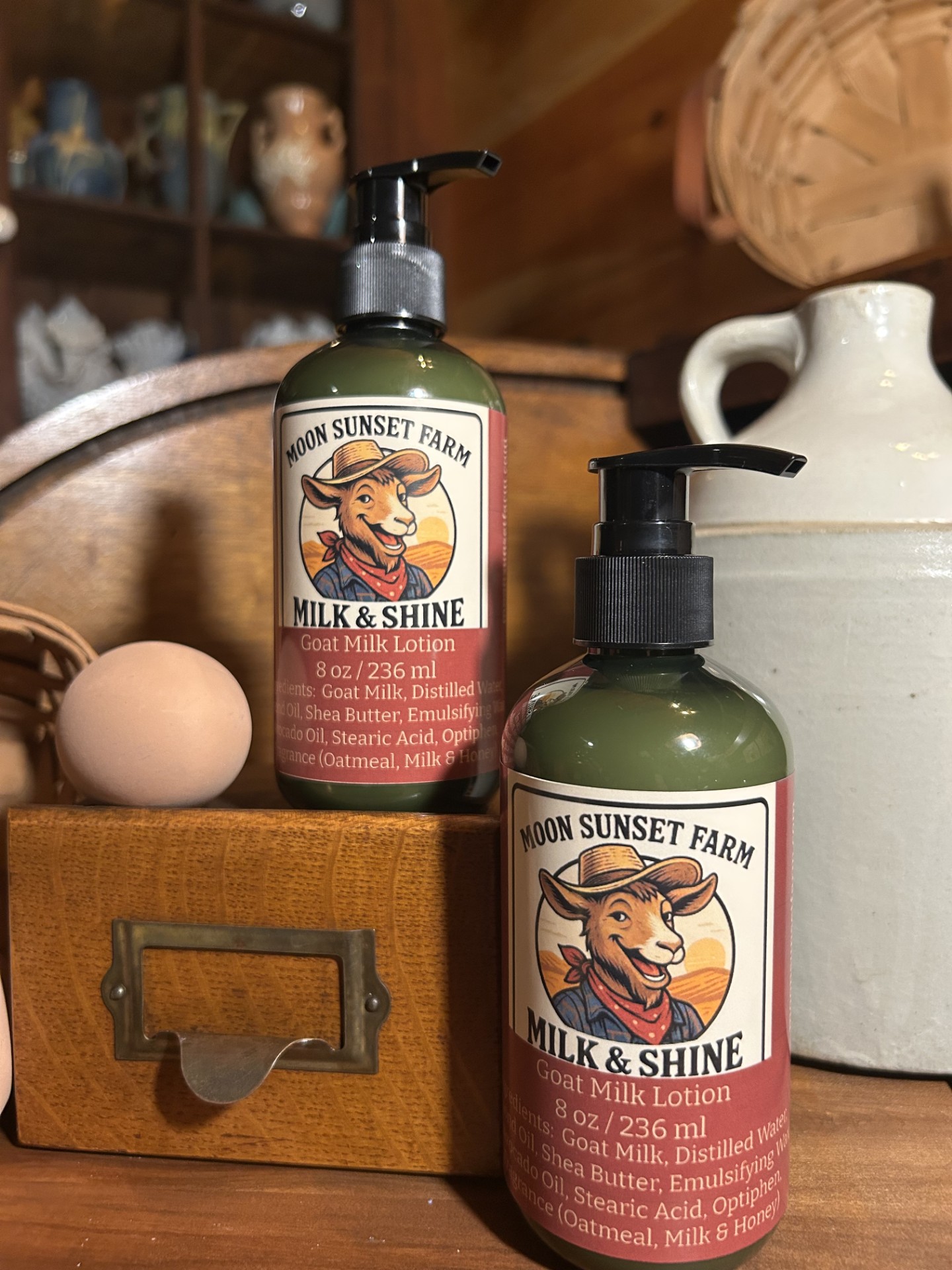 Milk & Shine Goat Milk Lotion (Green Bottle)