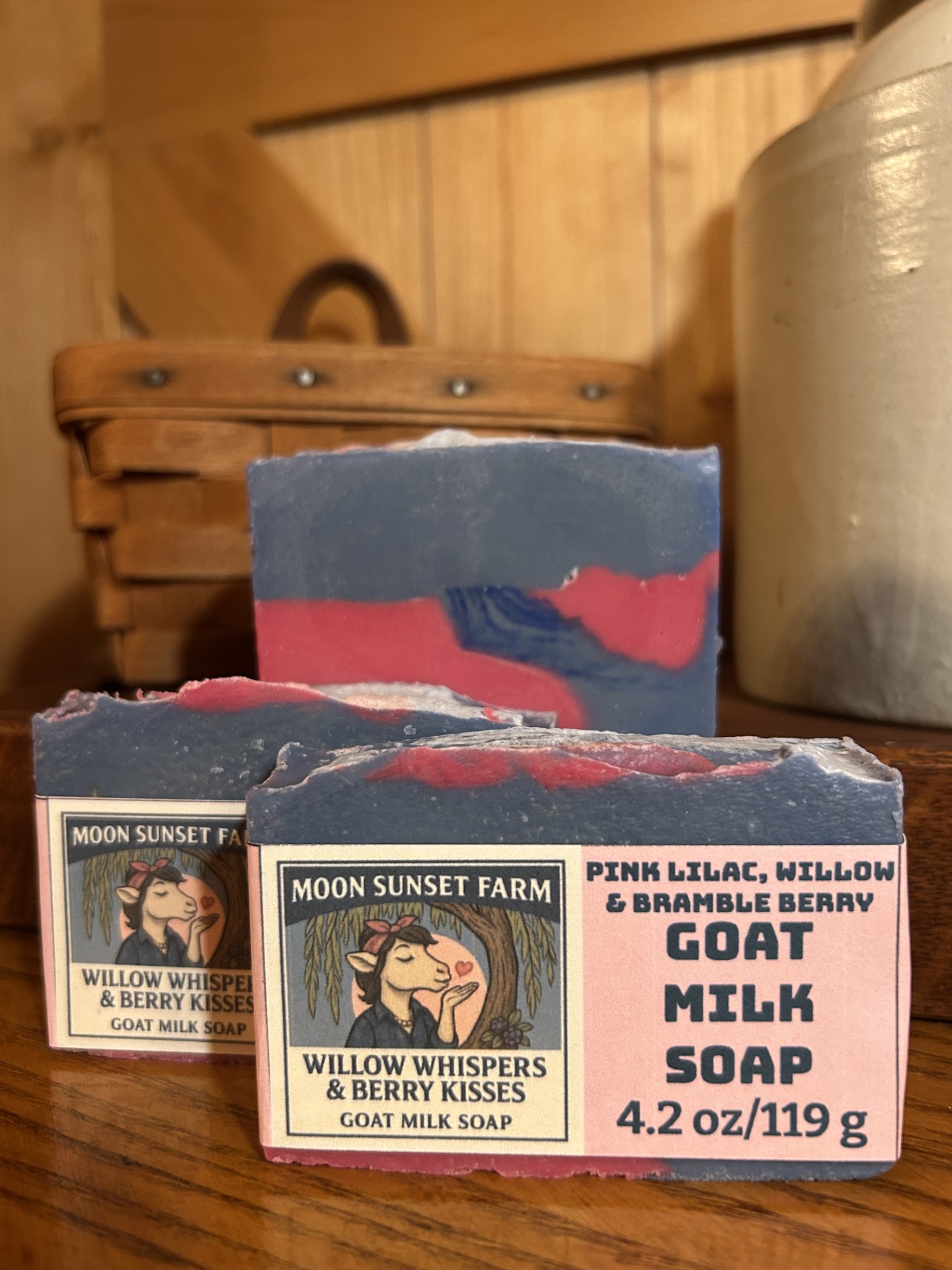 Willow Whispers & Berry Kisses Goat Milk Soap - Batch 1 (READY 11/1)