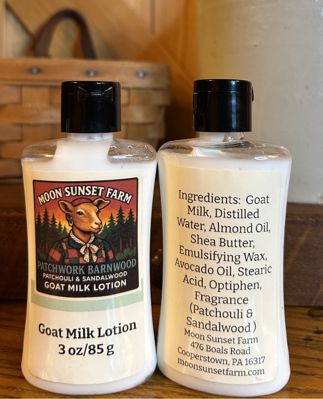 Patchwork Barnwood Goat Milk Lotion Travel Size