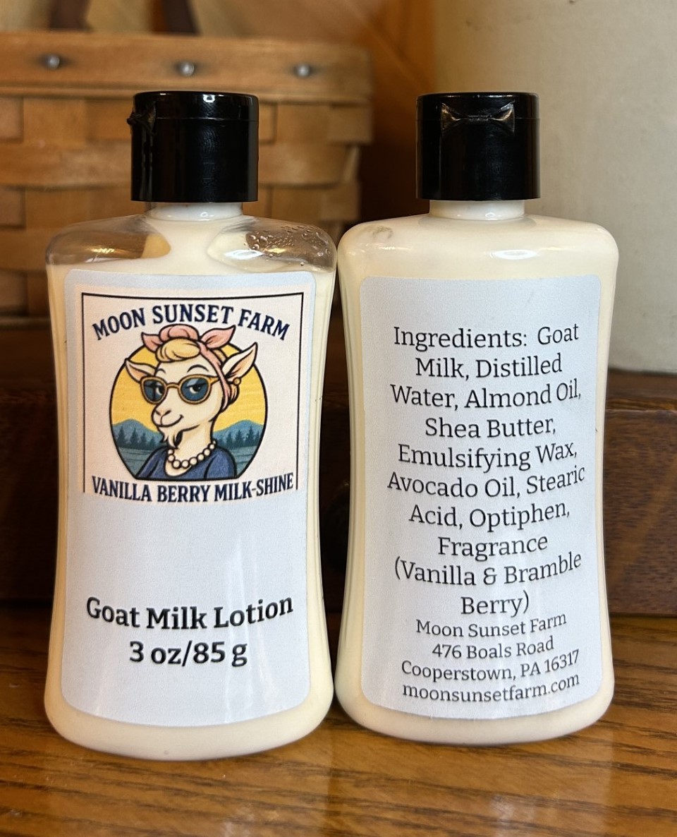 Vanilla Berry Milk-Shine Goat Milk Lotion Travel Size