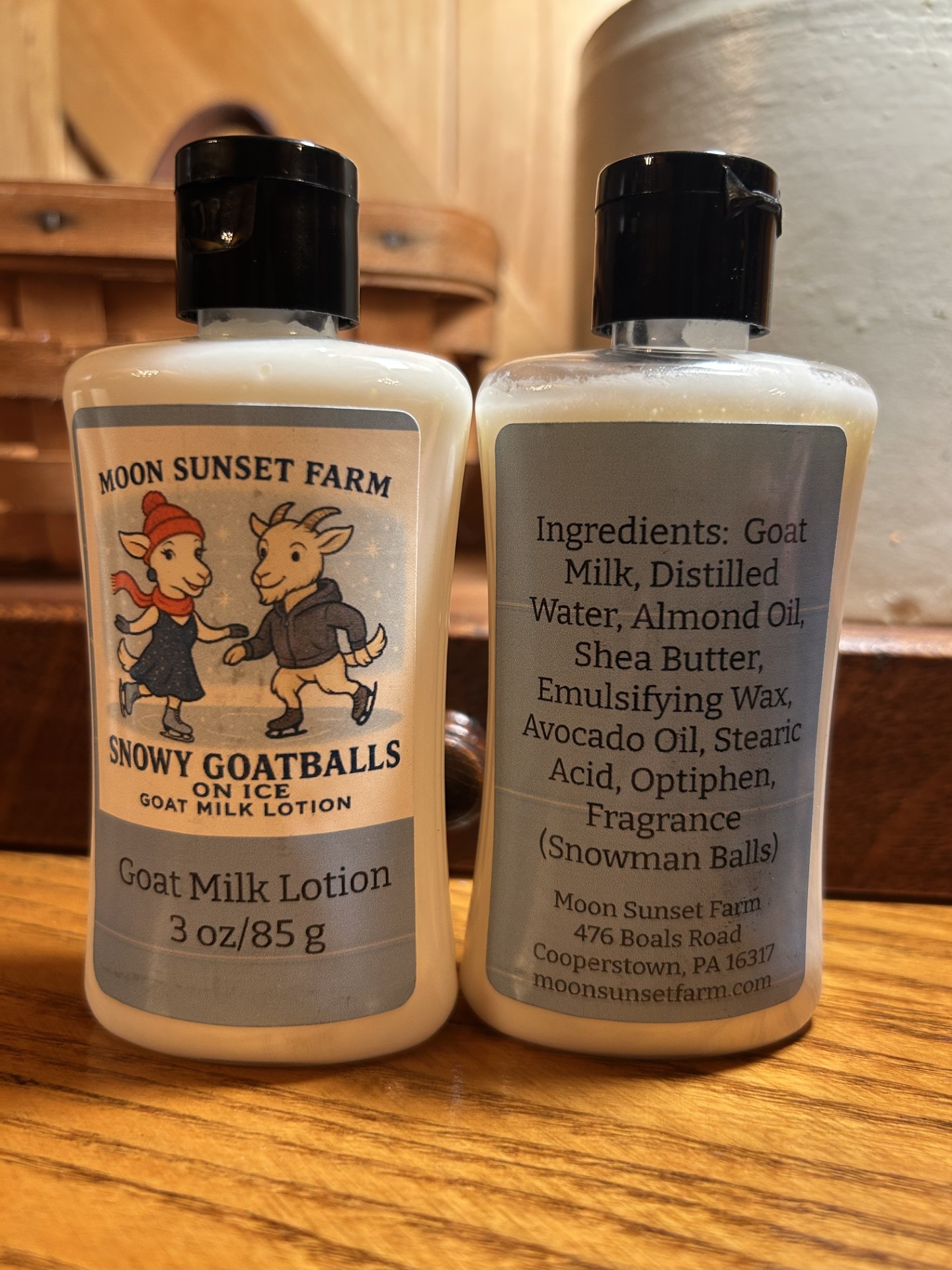 Snowy Goatballs On Ice Goat Milk Lotion Travel Size