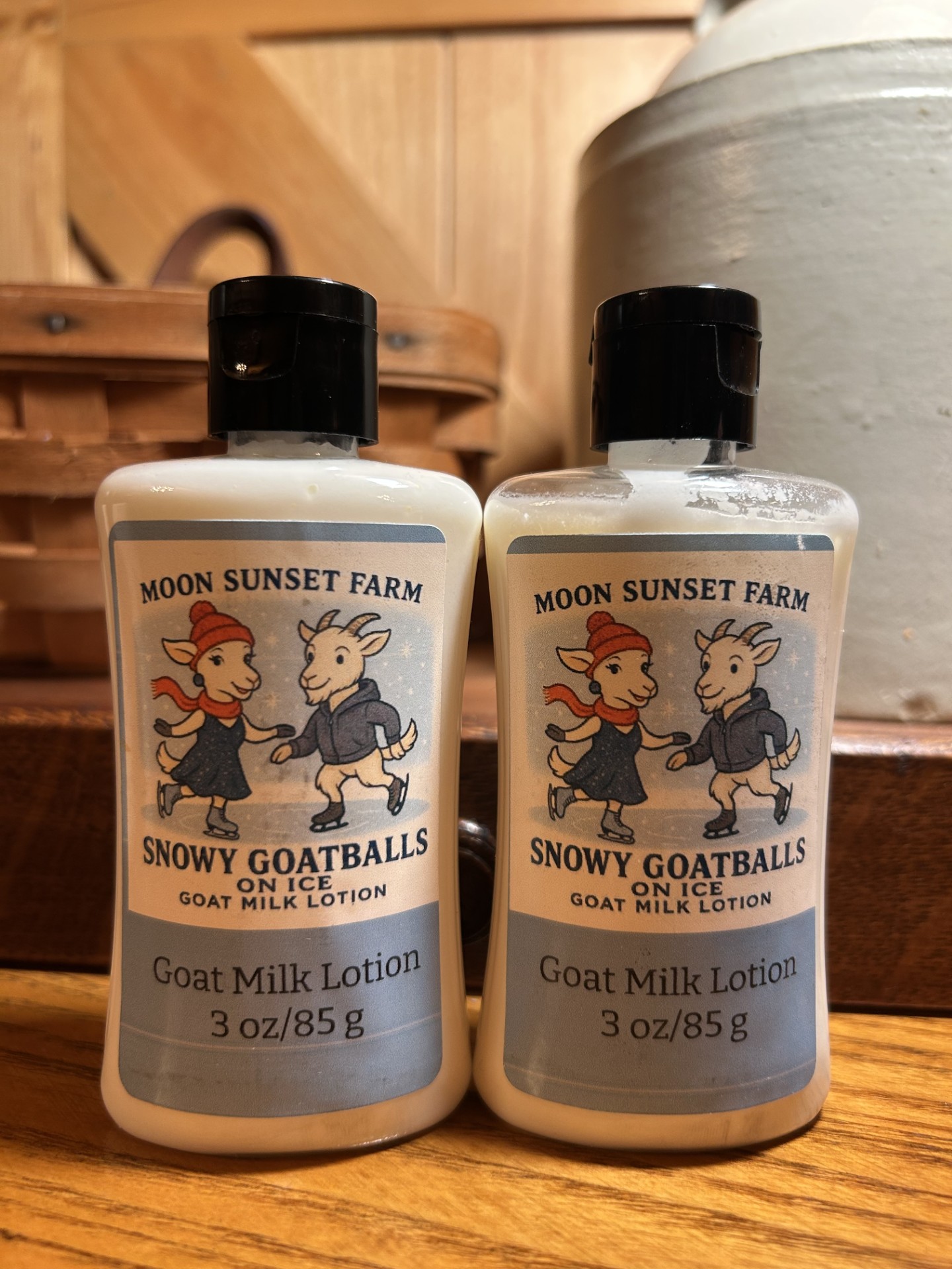 Snowy Goatballs On Ice Goat Milk Lotion Travel Size