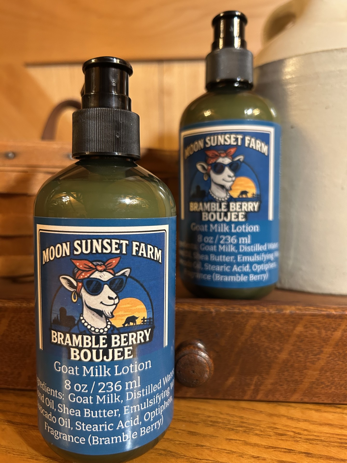 Bramble Berry Boujee Goat Milk Lotion (Blue Bottle)