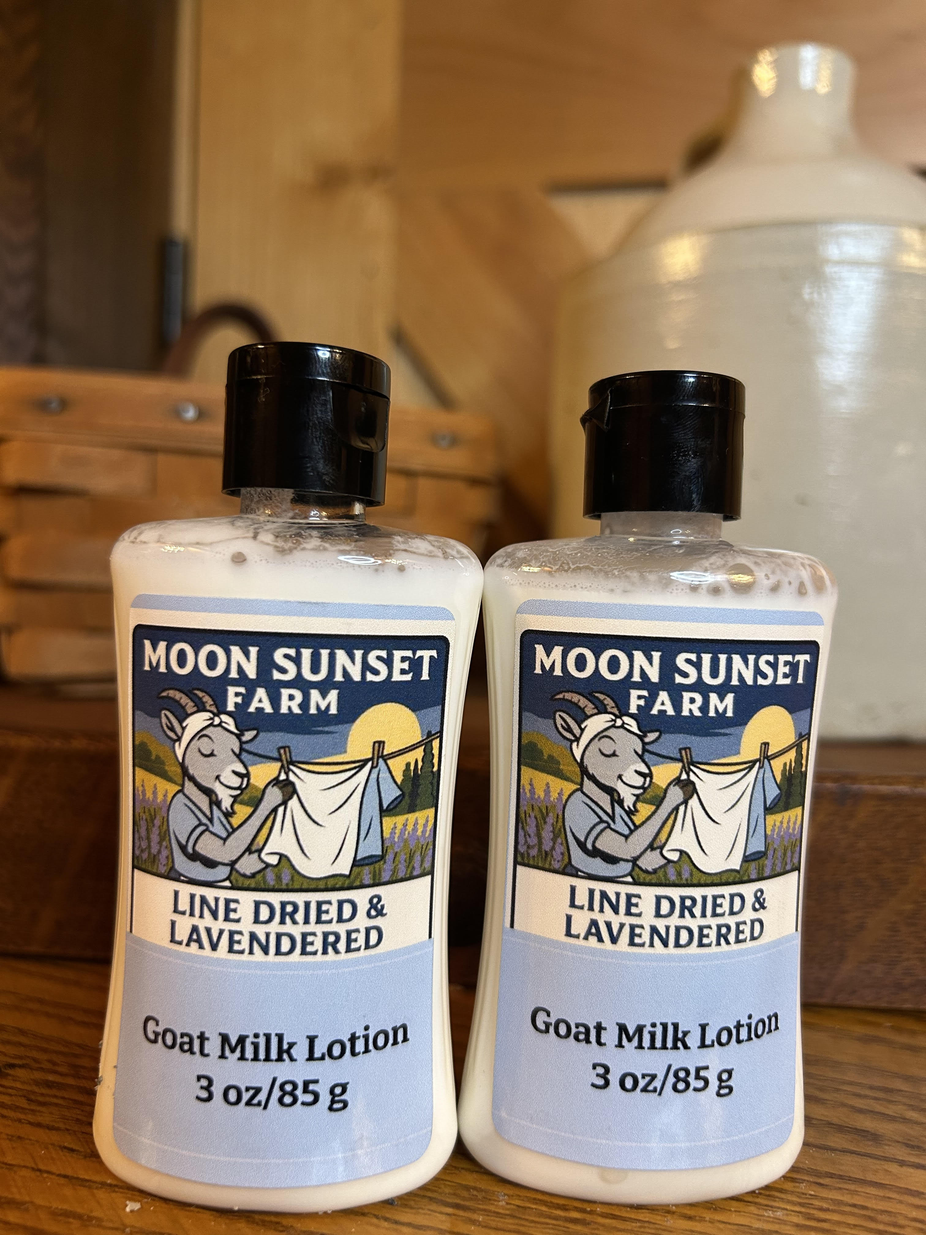 Line Dried & Lavendered Goat Milk Lotion Travel Size