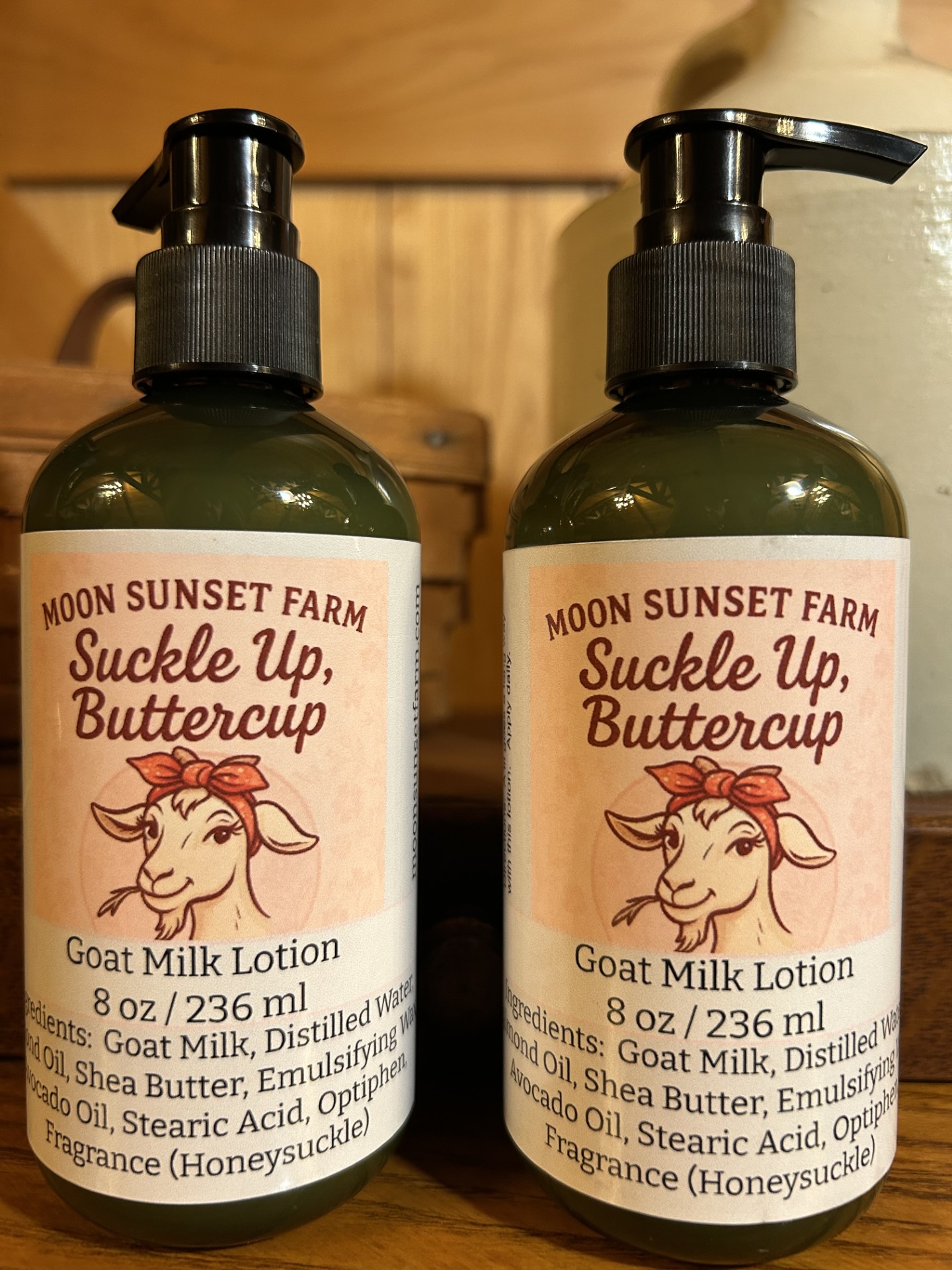 Suckle Up, Buttercup Goat Milk Lotion (Green Bottle)