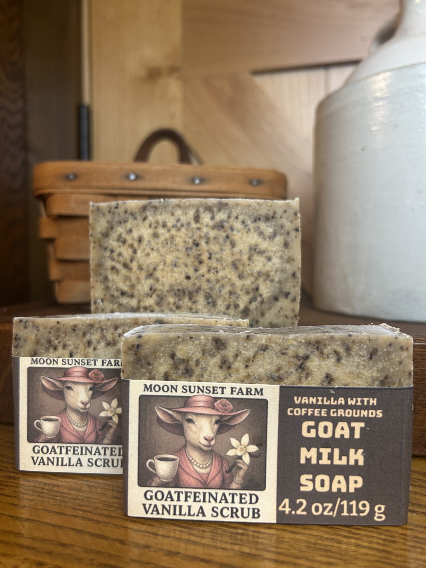 Goatfeinated Vanilla Scrub Goat Milk Soap - READY 1/22/26