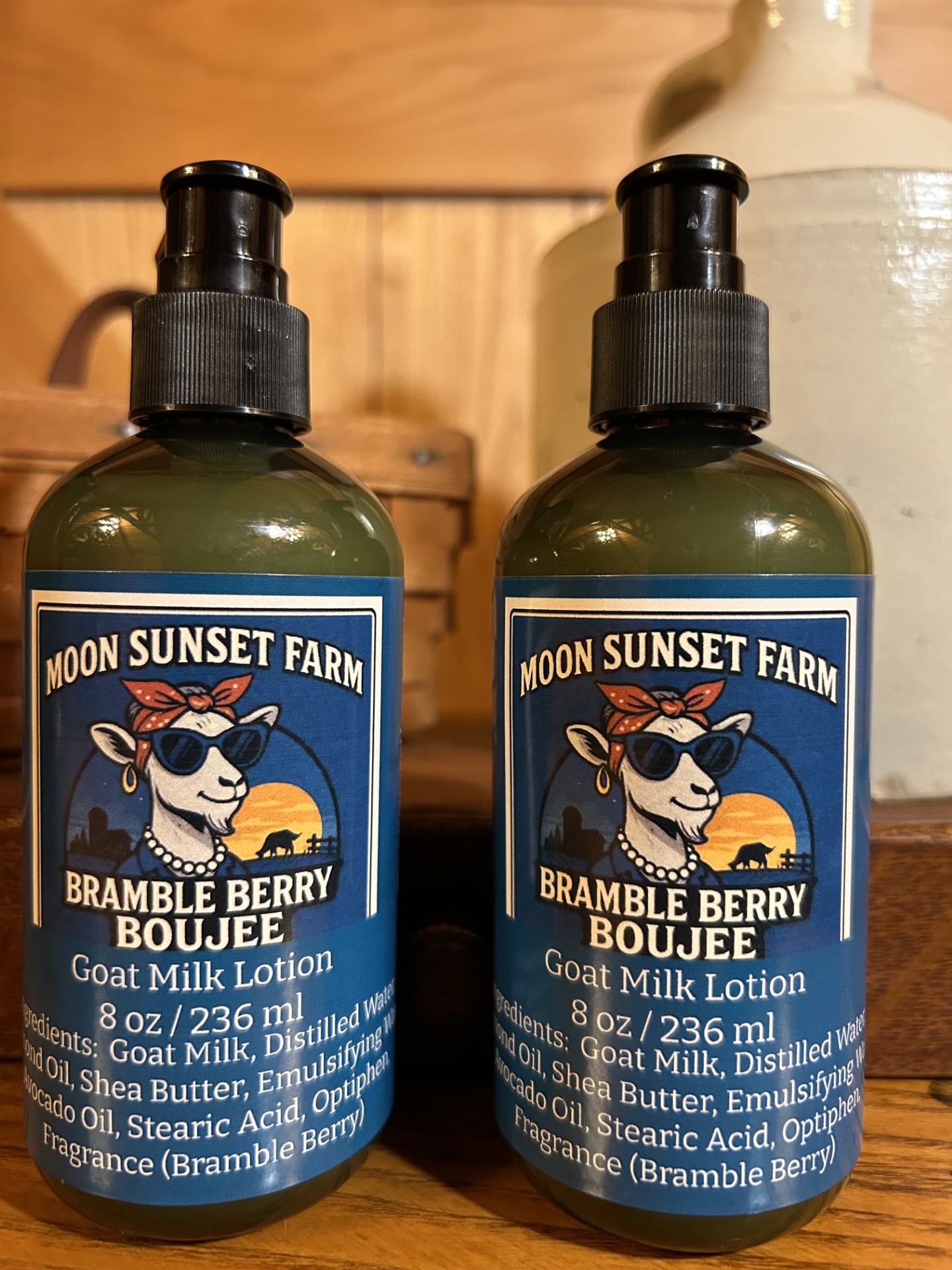 Bramble Berry Boujee Goat Milk Lotion (Blue Bottle)
