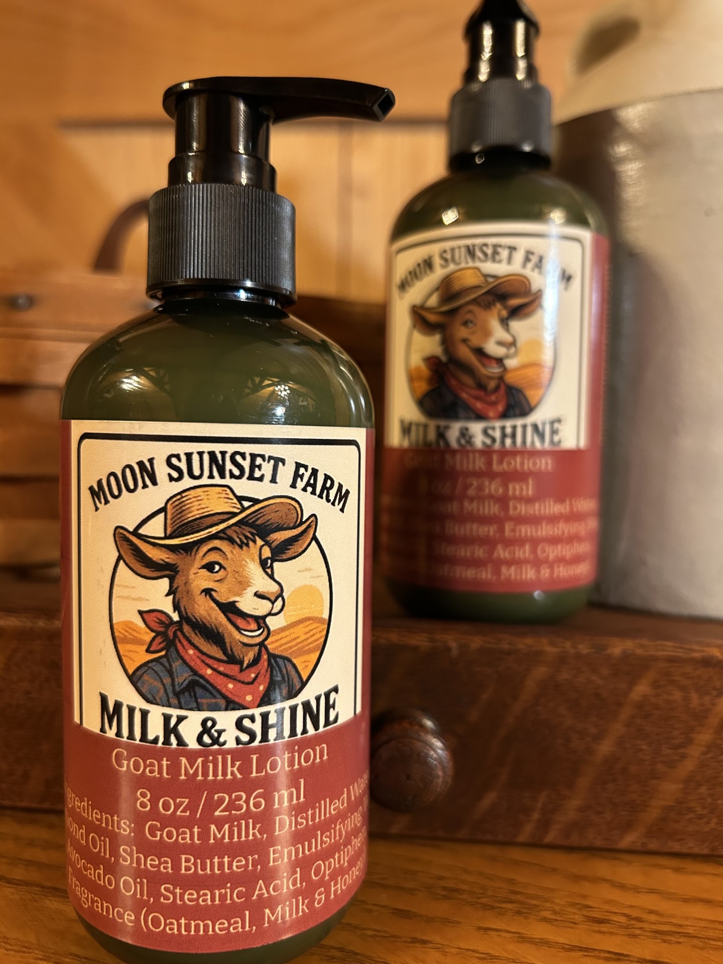 Milk & Shine Goat Milk Lotion (Green Bottle)