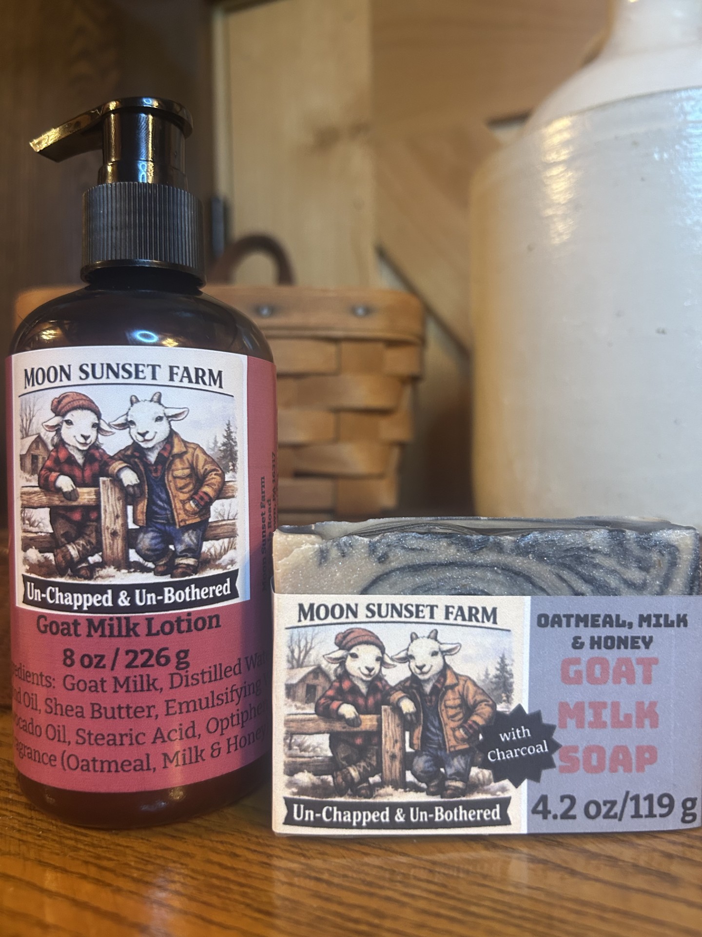 Un-Chapped & Un-Bothered Goat Milk Soap & Lotion Set