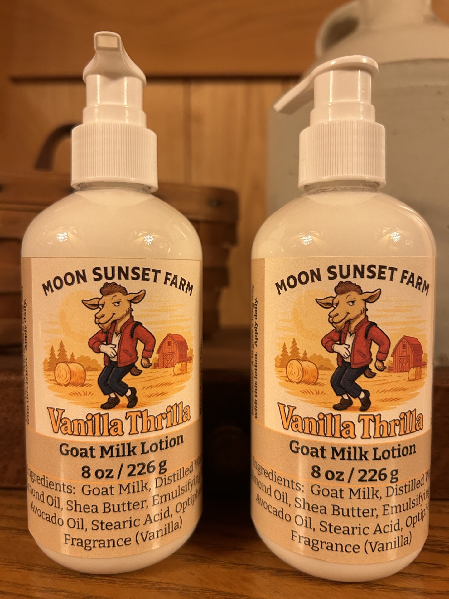 Vanilla Thrilla Goat Milk Lotion (Clear Bottle)