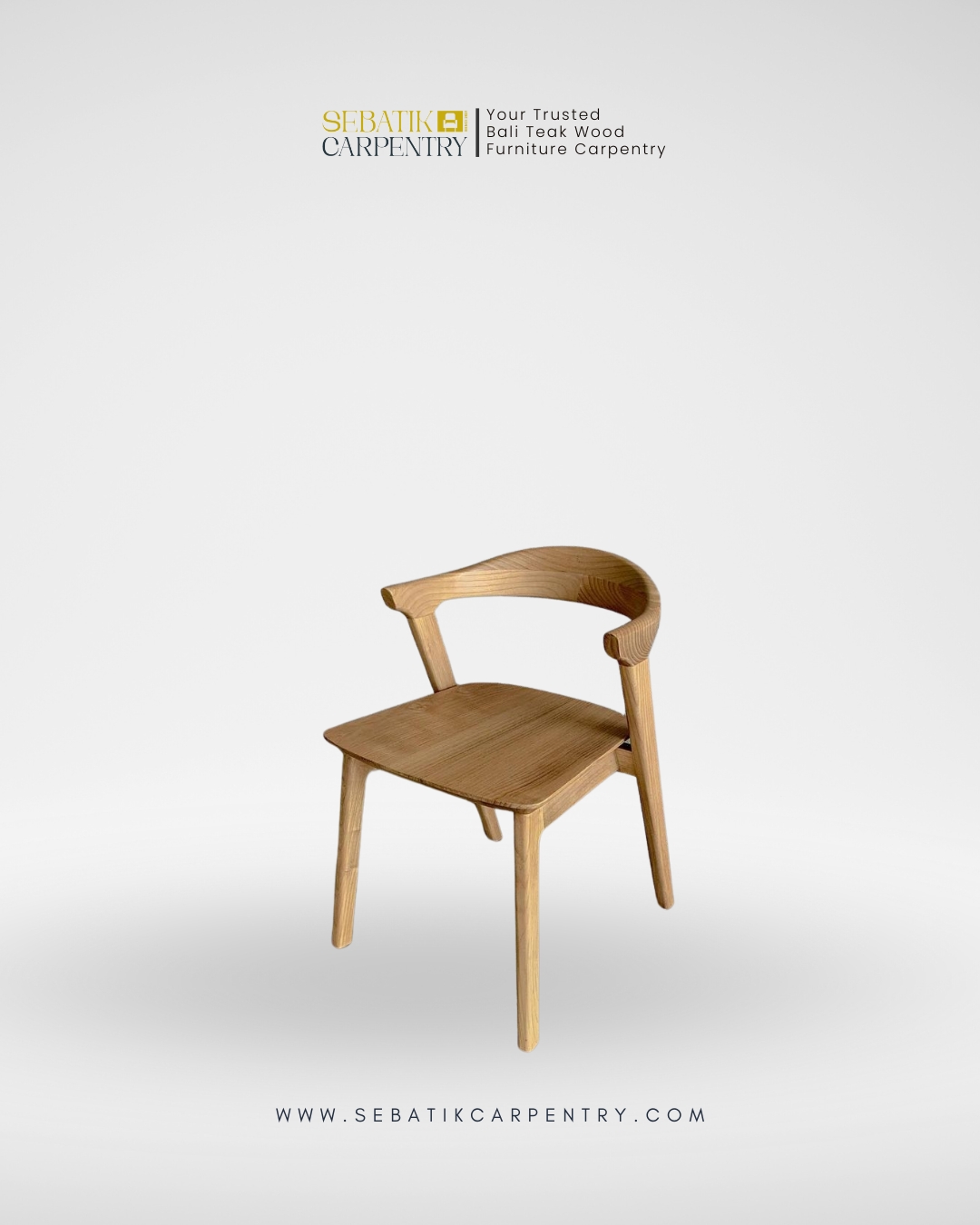 Scandinavian Teak Dining Chair by Sebatik Carpentry