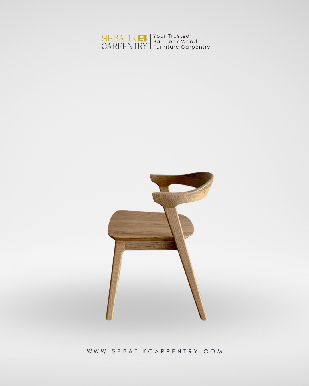 Scandinavian Teak Dining Chair by Sebatik Carpentry