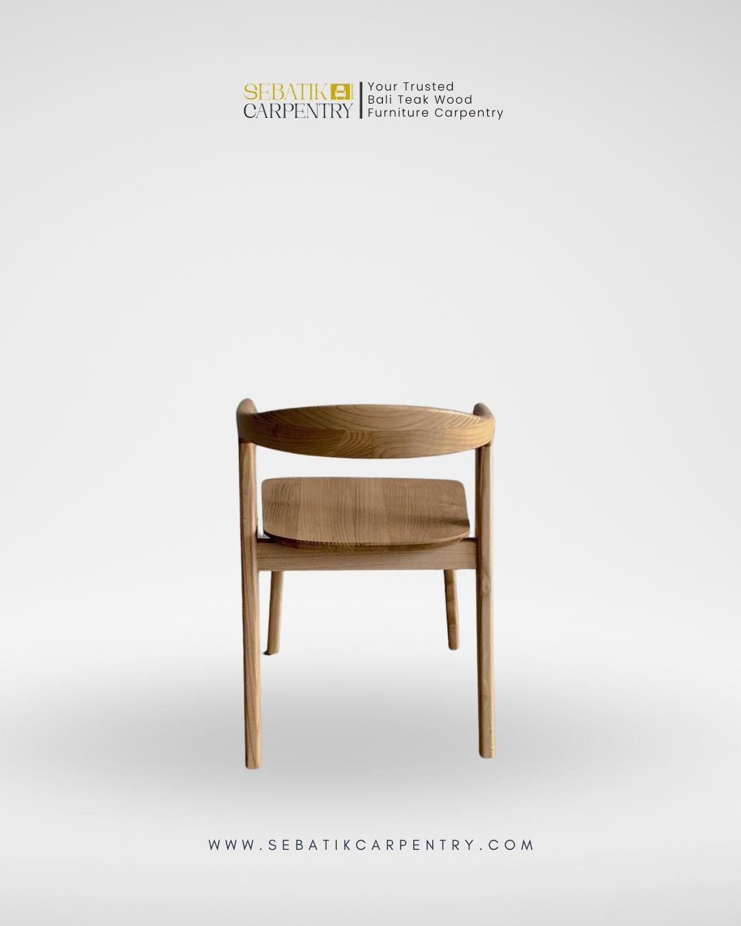 Scandinavian Teak Dining Chair by Sebatik Carpentry
