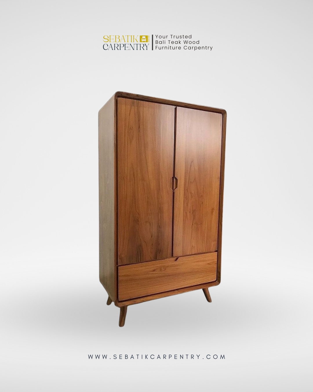 Mid-Century Teak Cabinet by Sebatik Carpentry